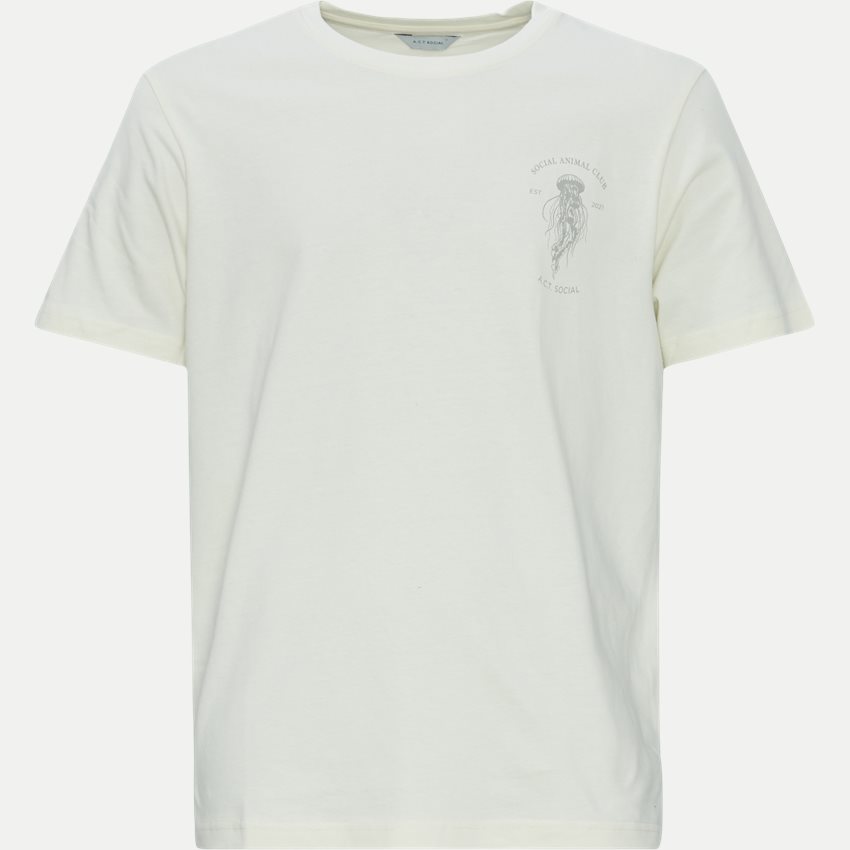 A.C.T. SOCIAL T-shirts MEDUSA AS1039 OFF WHITE